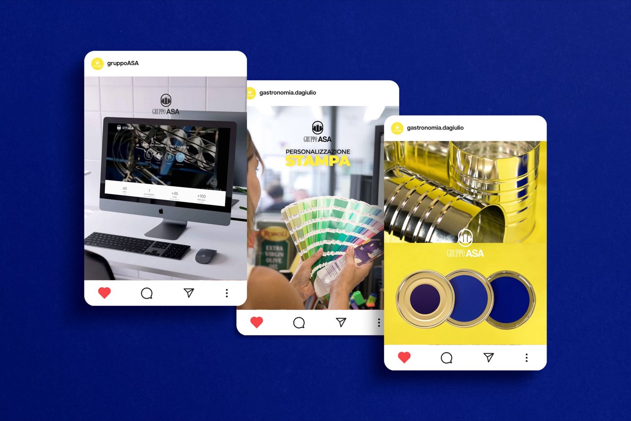 Contenuti social per un'azienda industriale