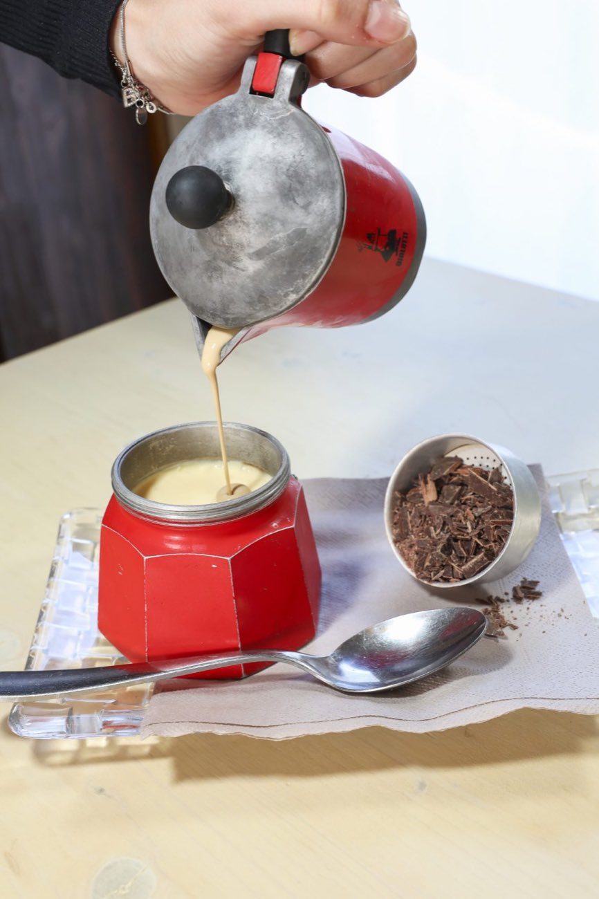 Fonduta di cioccolato fotografata da Miketing