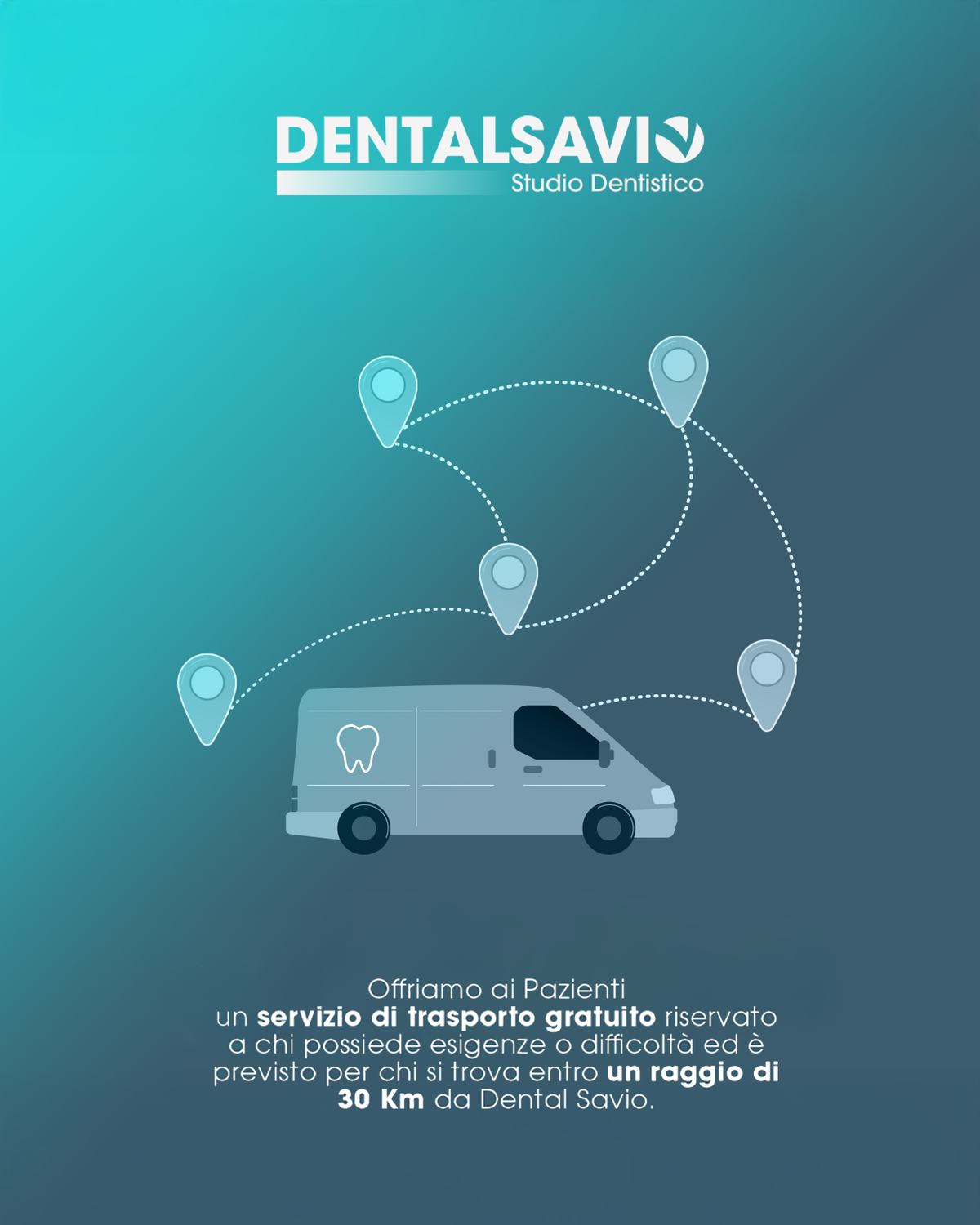 Contenuto social sul servizio di trasporto pazienti