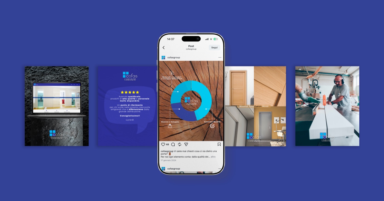 Esempio di contenuto social realizzato da Miketing — Recensioni e social proof
